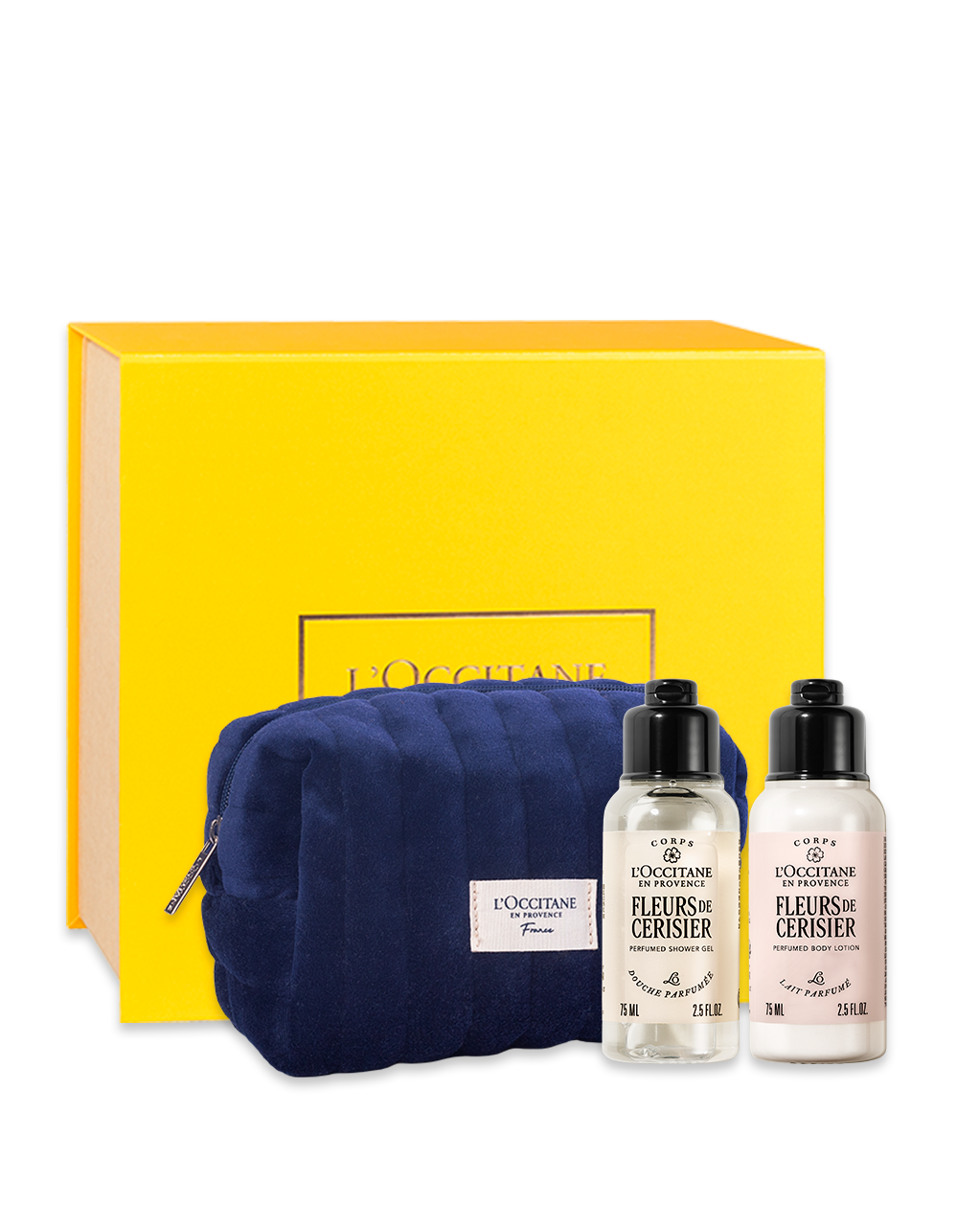 Presente Viagem Fleurs de Cerisier: Sabonete e Lo&ccedil;&atilde;o Corporal&nbsp;, , large